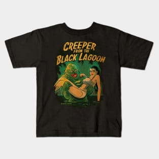 Creeper From The Black Lagoon Kids T-Shirt